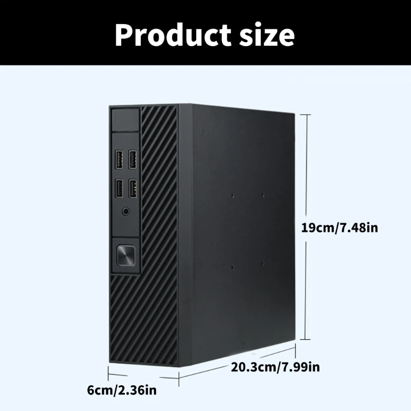 Mini ITX Computer Case Chassis HTPC Host Case USB ITX Enclosure PC Computer Chassis Desktop Box Easy to Install