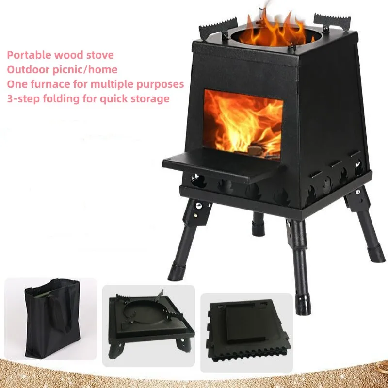 

Складная портативная горелка для пикника, многофункциональная горелка из нержавеющей стали