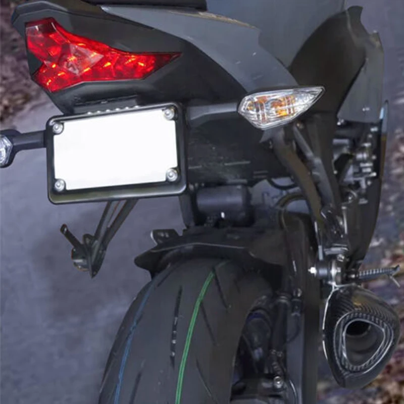License Plate Holder Motorcycle License Plate Holder ZX6R Motorcycle Tail Tidy Fender Eliminator LED Light For Kawasaki Ninja ZX-6R/ZX636