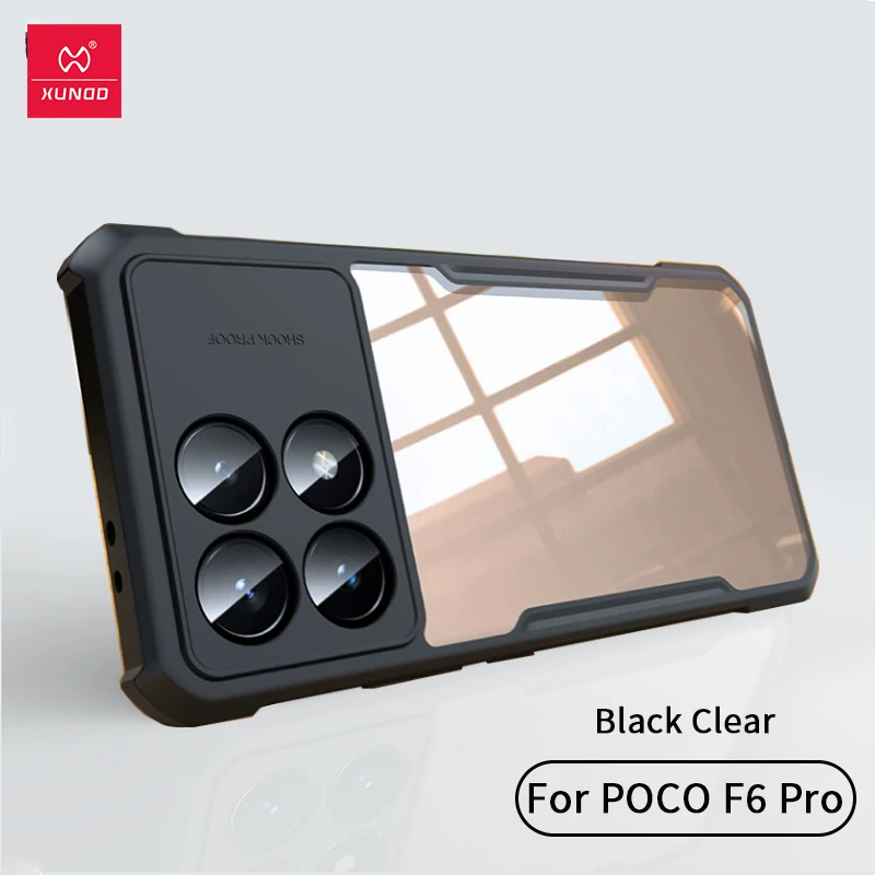 Xundd ケース POCO F6 プロポコ F6 ケースエアバッグ耐衝撃シェル