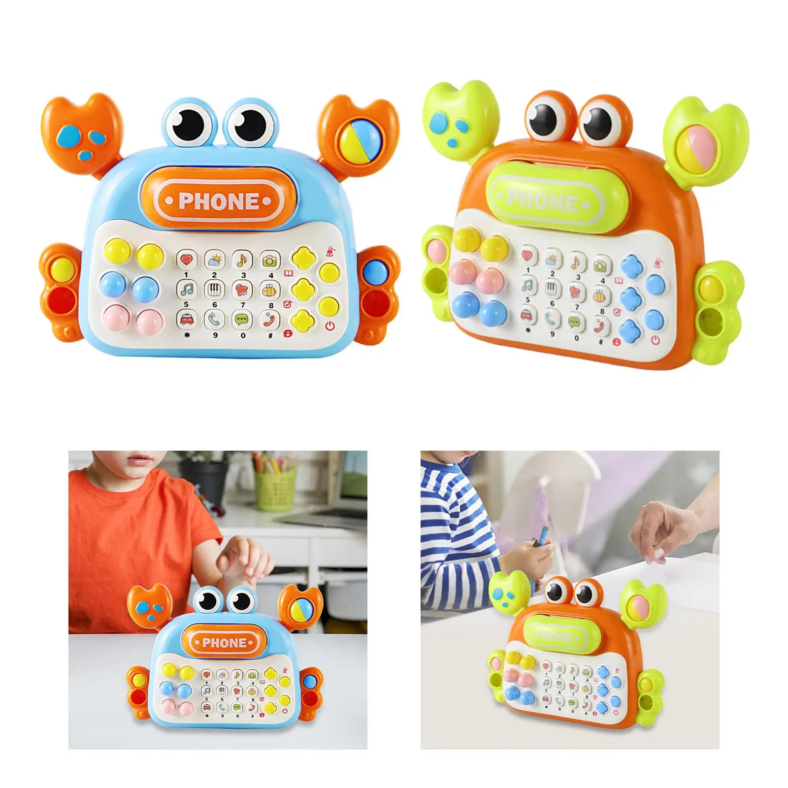 Story Toy Mobile Phone Musical Chatter Phone Pretend Phone Light Baby Toy Phone