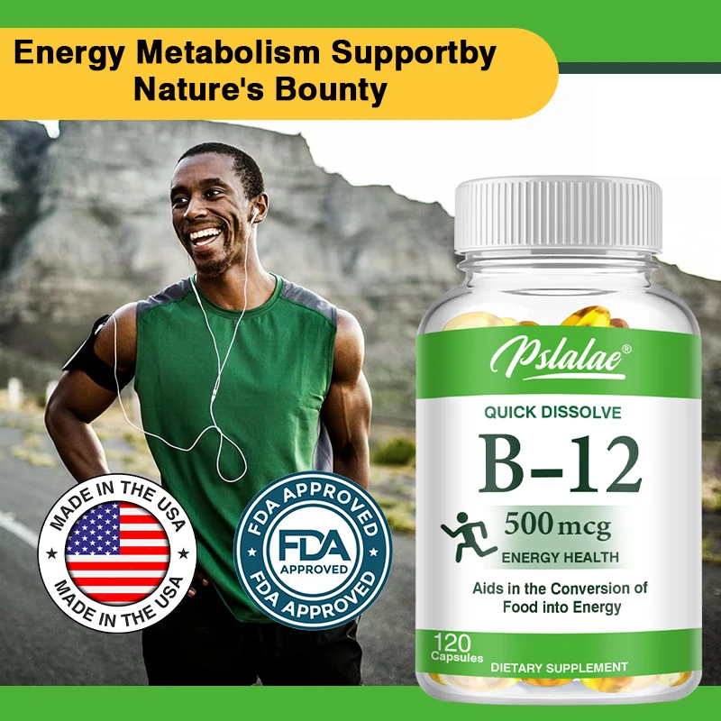 

Vitamin B12 Supplement 500 mcg for optimal absorption