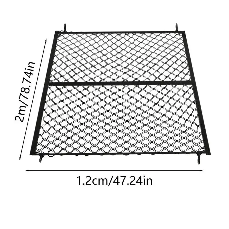 트럭 베드 화물 네트 업그레이드, 1.2x2m 화물 네트, 자동차 트렁크 후면 정리함 탄성 메쉬 거치대, Suv 트럭에 범용 적합