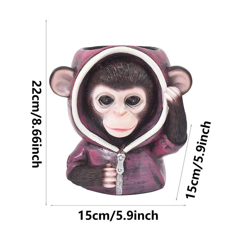 Succulent Planter Cartoon Shaped Small Succulent Pot Cartoon Chinese Animal Succulent Planter Desktop Ornament For Bookshelf