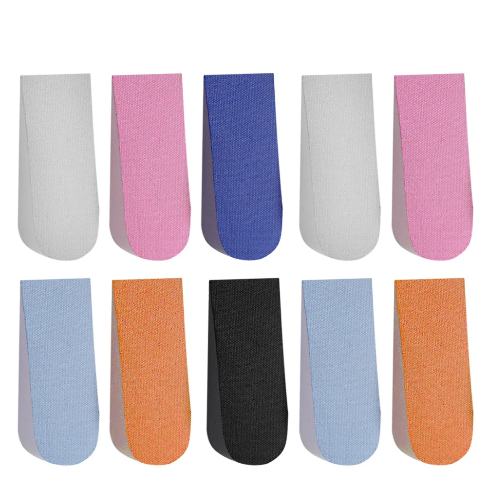 

10pcs Height Increase Insoles EVA Unisex Heel Inserts Invisible Shoe Lifts Shoe Elevator (Random Color)