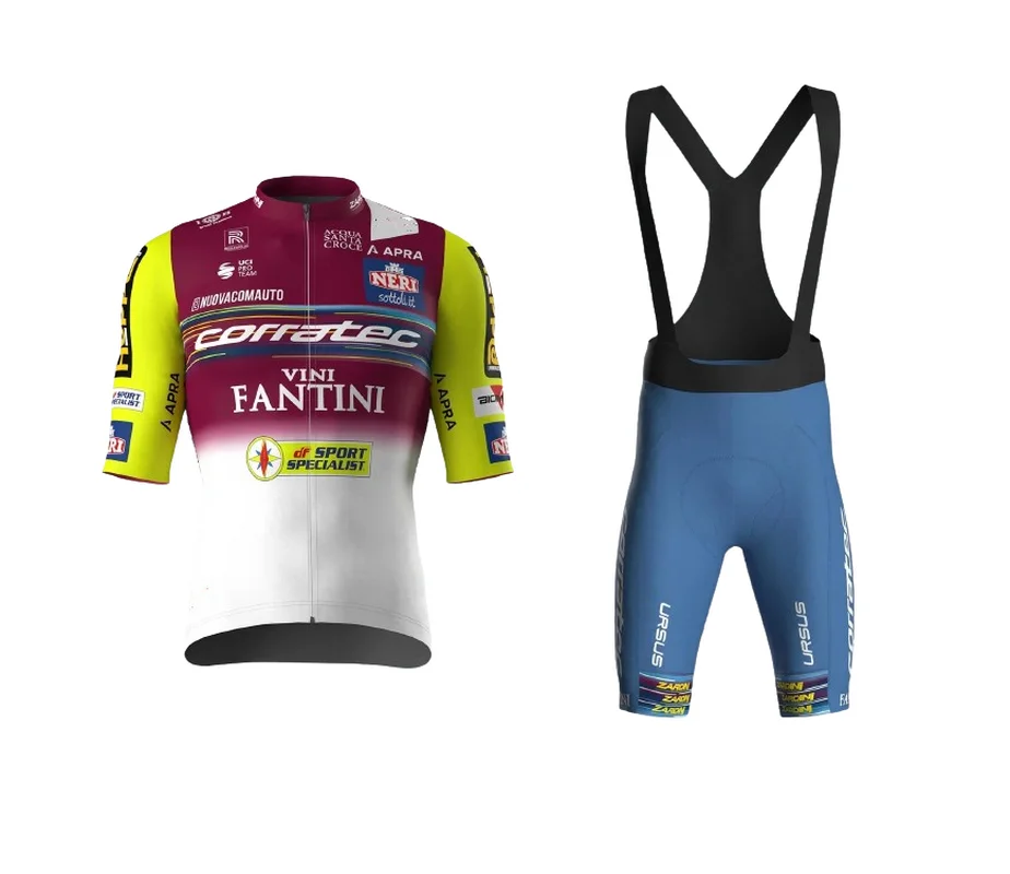 

2024 Corratec Vini Fantini Team Мужская велосипедная Джерси с коротким рукавом велосипедная одежда с нагрудником Шорты Ropa Ciclismo