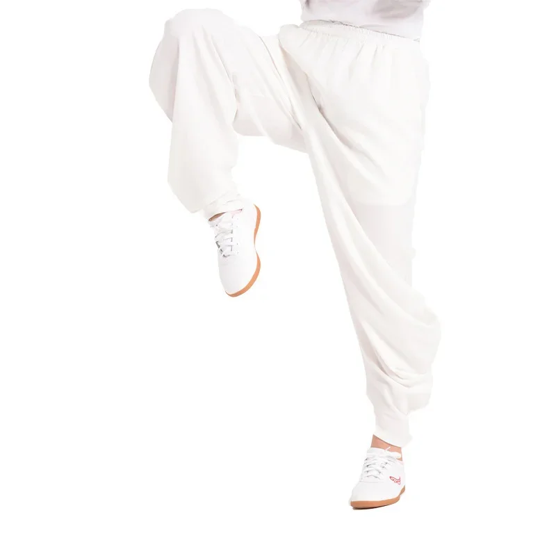 Kung Fu Training Pants Martial Arts Trousers Bloomers Yoga Wushu Pants Tai Chi Pants Trousers to Taiji Wide Leg Qigong