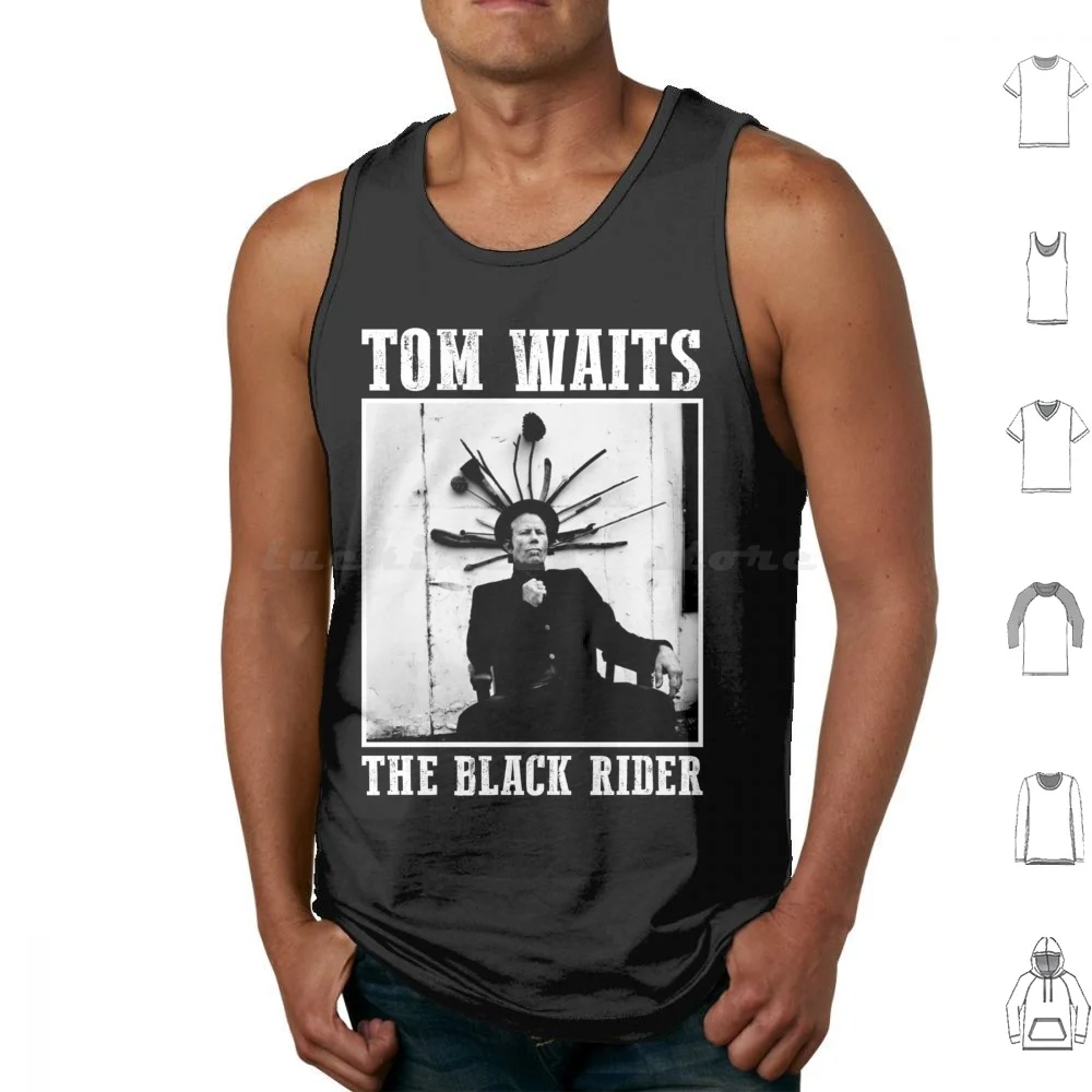 Tom Waits The Black Rider Essen Canotte Gilet Senza Maniche Tom Waits Tom Waits Microfono Musicale In Grafite Nick Cave Bob Dylan