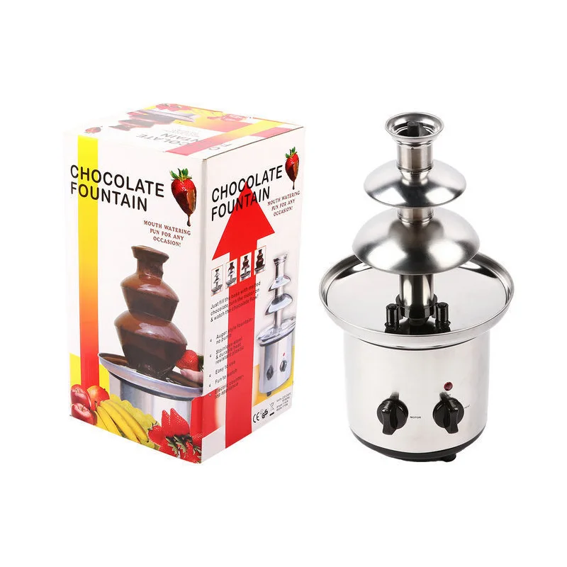 Three - Layer Four - Layer Chocolate Fountain Machine Automatic Melting Tower Waterfall Hot Pot Melting Machine 2l automatic c at water fountain