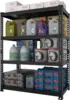 Primezone 27.5"" W X 12"" D X 59"" H Heavy Duty Metal Storage Shelves - 4 Tier Adjustable Garage Storage Shelving Unit, 1