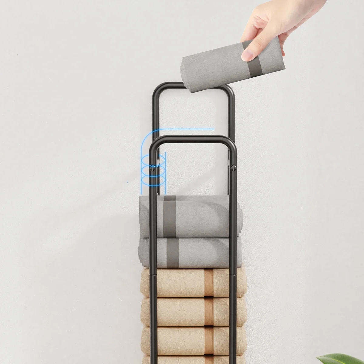 1 Pc Towel Rack, Wall-Mounted 6