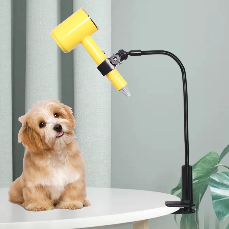 Hair Dryer Pet Hair Dryer Pet Dog Cat Hair Dryer Holder Grooming Table Hair Dryer Clamp for Pet dogs 360 Degree Adjustable Foldable Clips Stand