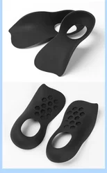 Unisex Arch Support Insoles for Comfort and Alignment (Black 10 pairs)