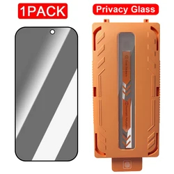 Tempered Glass Privacy Anti - Spy/HD Clear Screen Protector Film with Easy Installation Technology - iPhone 17 Pro Max (Privacy Glass - 1Pack)