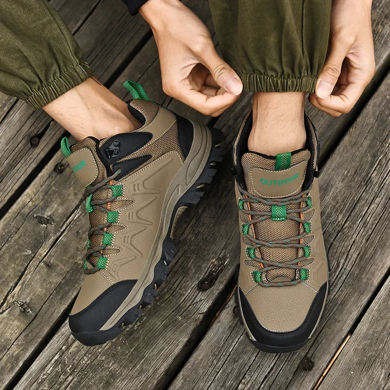 Comfortable Anti-Slip Men Shoes, Lightweight Outdoor Men Boots, New High-Top Casu | ChicGrl