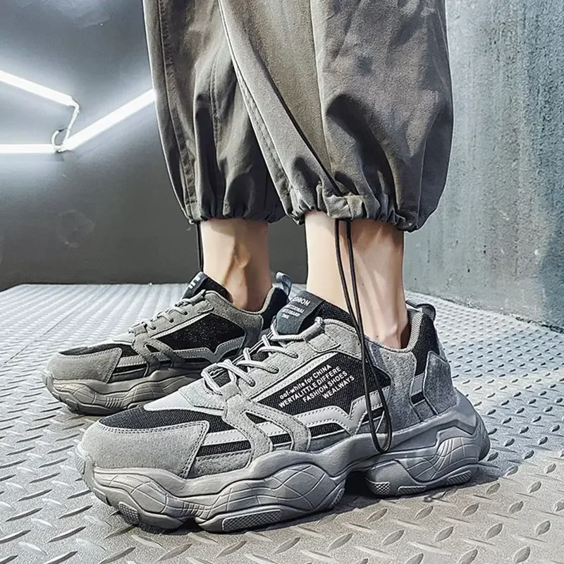 

Dad's shoes, men's shoes, summer new breathable mesh shoes, men's Korean version, versatile, elevated inside, sports and leisure