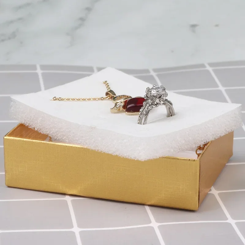 Velvet Metal Necklace Holder and Cardboard Jewelry Gift Box with Butterfly Bow – Sponge... - SKU VMNH1054 - UGI Packaging