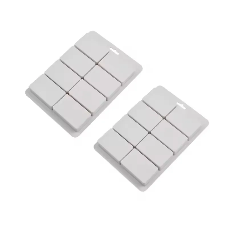 Silicone Soap Molds, 8 Cavities Rectangle Silicone Soap Molds, Great for Homemade Craft Mold