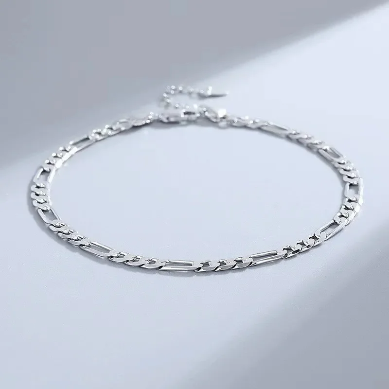925 sterling Silver Bracelets Anklet Beaut..
