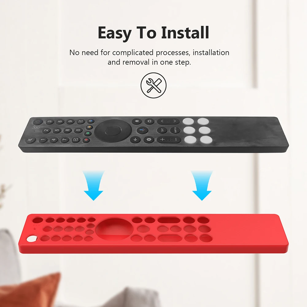 Silicone TV Remote Case for Smart TV for TCL RC833A Control Protection Cover with Lanyard RC Cover Smart TV Accessories