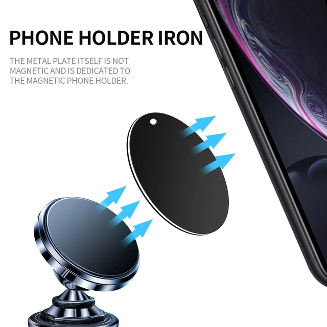Metall Platte für Magnetische Auto Telefon Halter Halterung Selbst-adhesive Ersatz  Magnet Aufkleber Für iPhone Samsung