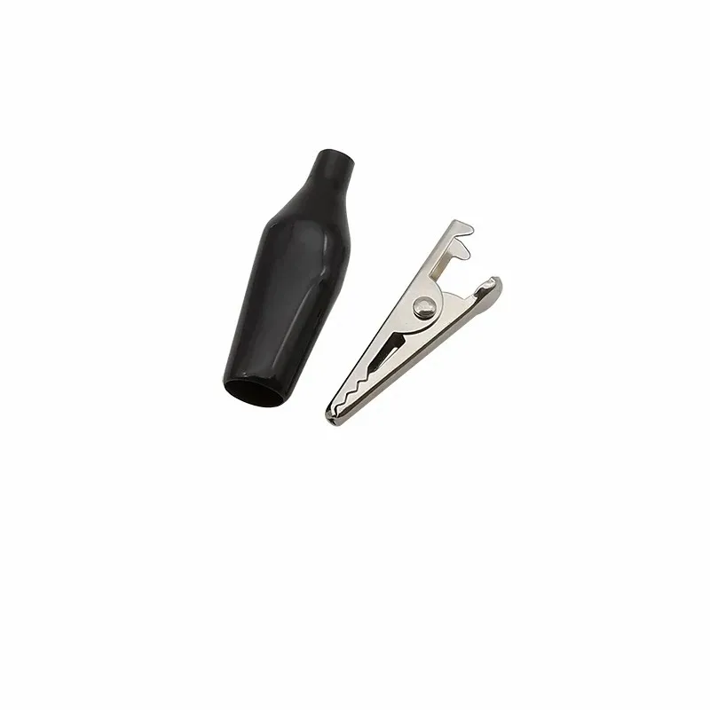 20Pcs 28mm Small Metal Alligator Clips G98 Crocodile Electrical Clamps Car Battery Clip Testing Probe Meter Red & Black