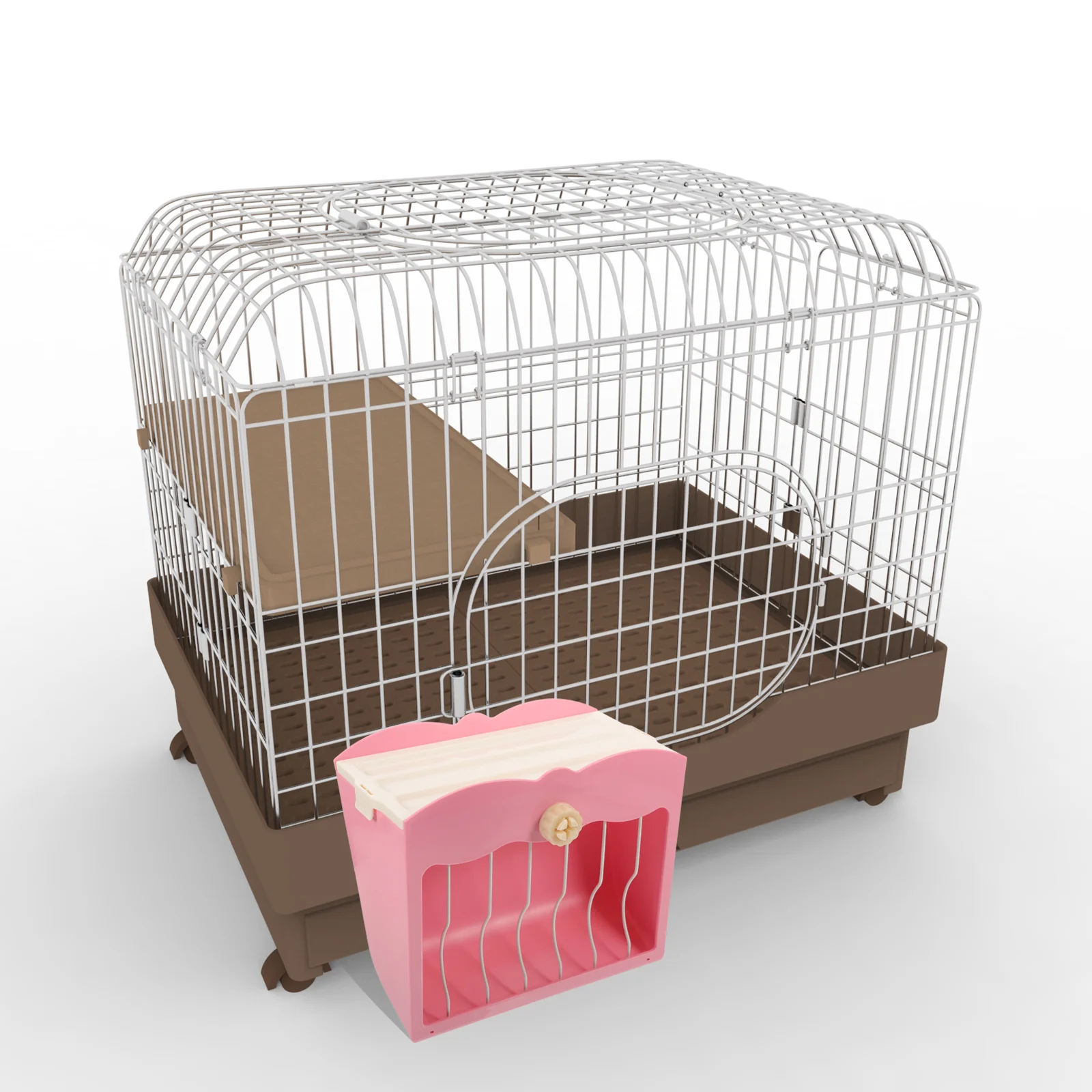 

Rabbit Grass Stand Small Pet Rack Bunny Container Hamster Supplies Plastic Holder Cage Storage Hanging Feeder