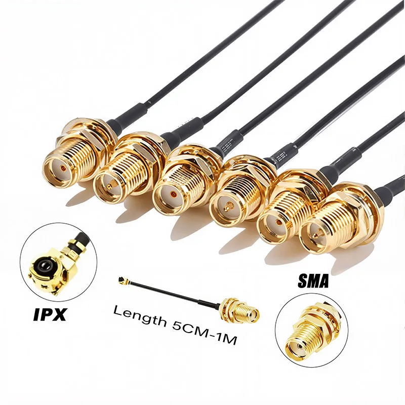 Cable Pigtail RP-SMA Macho A N Macho 20cm - Para Antenas WiFi, Radioaficionados, Hecho En USA