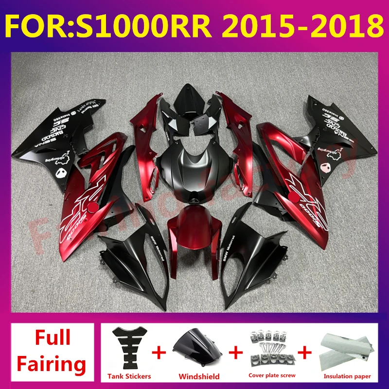 

NEW ABS Motorcycle fairings fit For S1000RR 15 16 17 18 S1000RR 2015 2016 2017 2018 full fairing body zxmt set black red