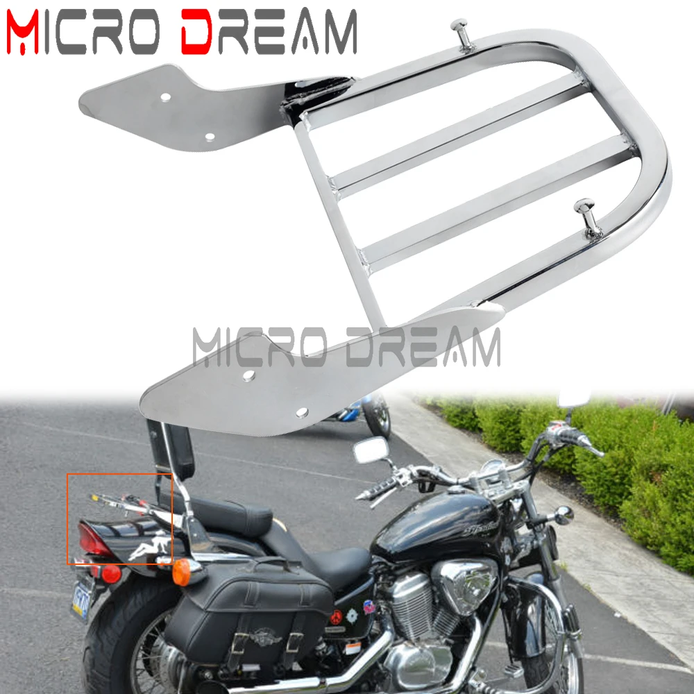 

Хромированный багажный стеллаж для спинки мотоцикла Honda ACE 750 1100 Saber Tourer Spirit 750 Aeri 1100 VLX 600 Magna 94-10