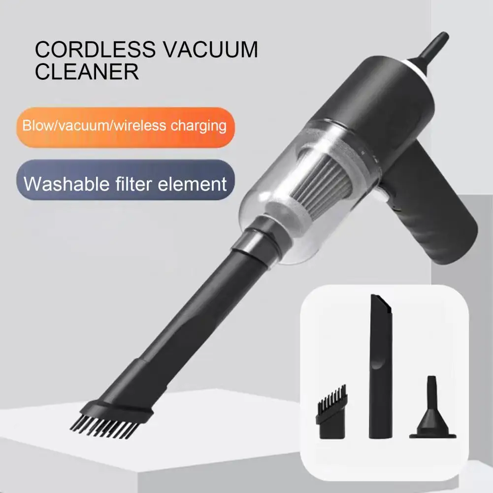 Handheld Car Vacuum Cleaner Kit Strong Suction Low Noise Lightweight Rechargeable Portable Wireless Car Cleaner Dust Remover