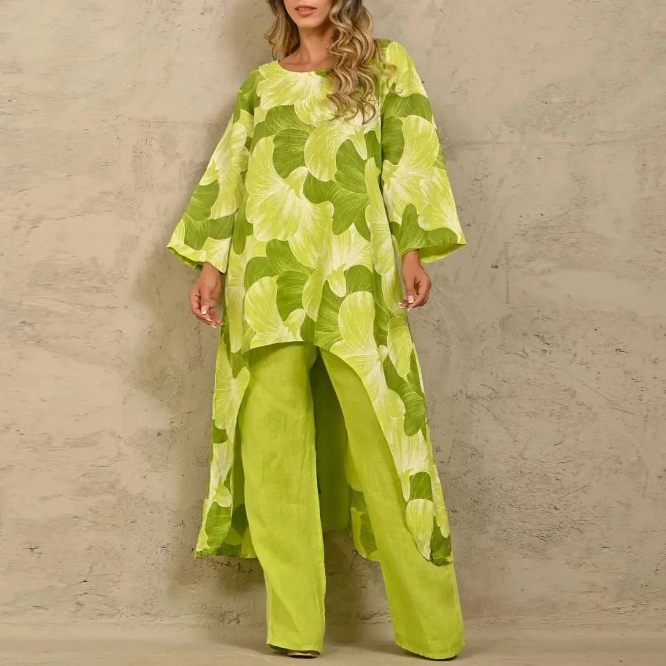 

Two Piece Set Africa Clothes African New Dashiki Fashion Flower Print Suit Top And Trousers Pants Party For Women Outfits