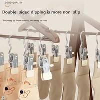 5 Pcs Portable Metal Hook Clip Multifunctional Clothespins Hat Storage Organizer Clip Boot Shoe Pant Wardrobe Cap Organizer 2