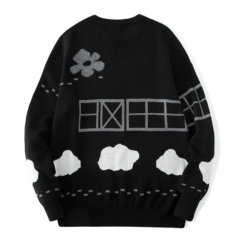 Мужской трикотажный свитер в стиле хип-хоп 2022 |