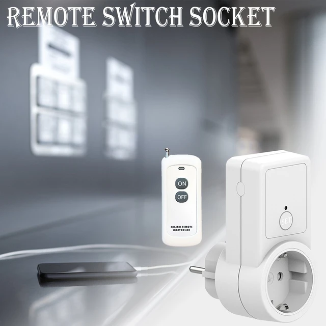 433.92MHZ RF Wireless Remote Control Power Outlet Light Switch Socket Remote  Control Socket EU 433Mhz For Smart Home - AliExpress
