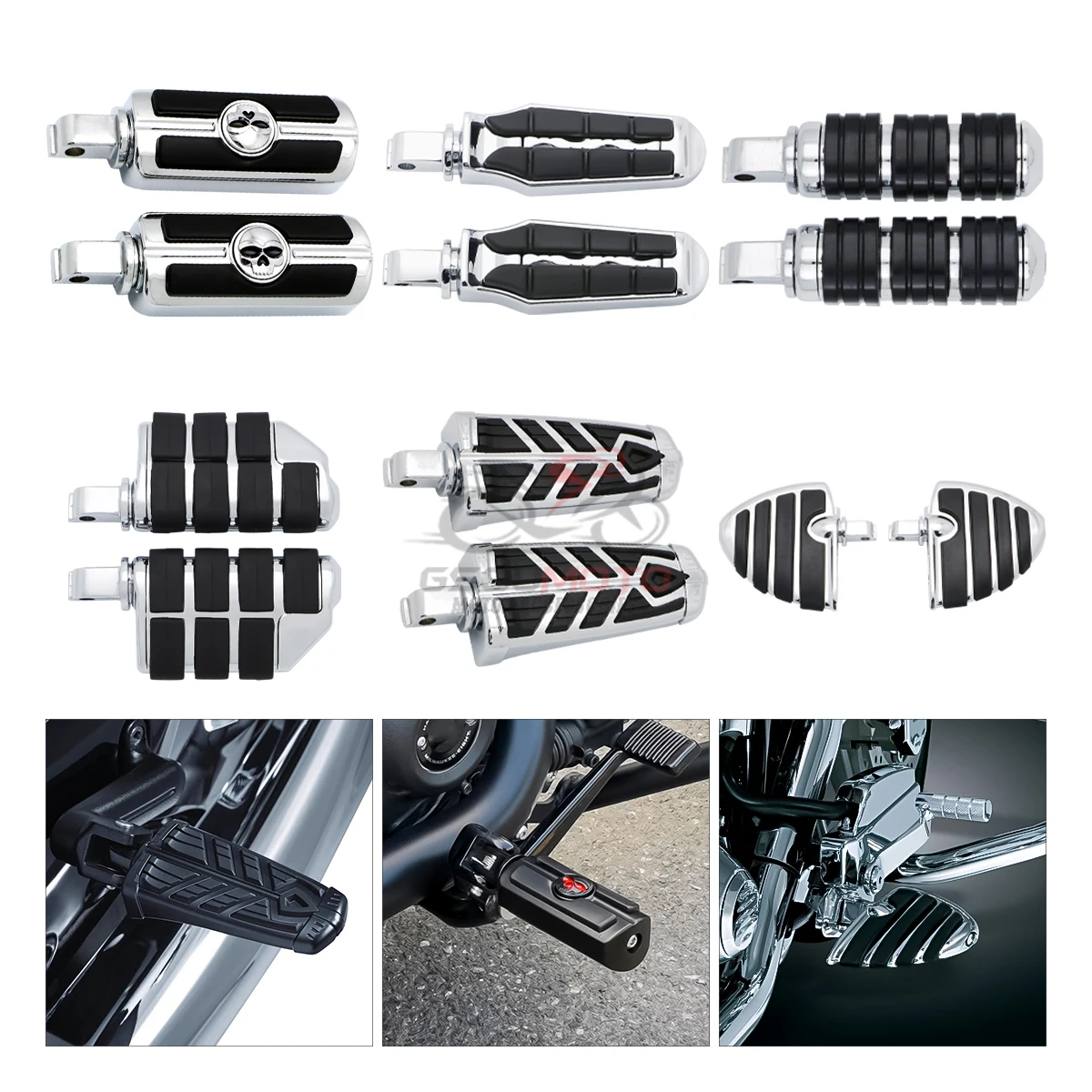 MotorcycleAccessoriesFootrestsFootPegsPedalsFootboardsFitsFor