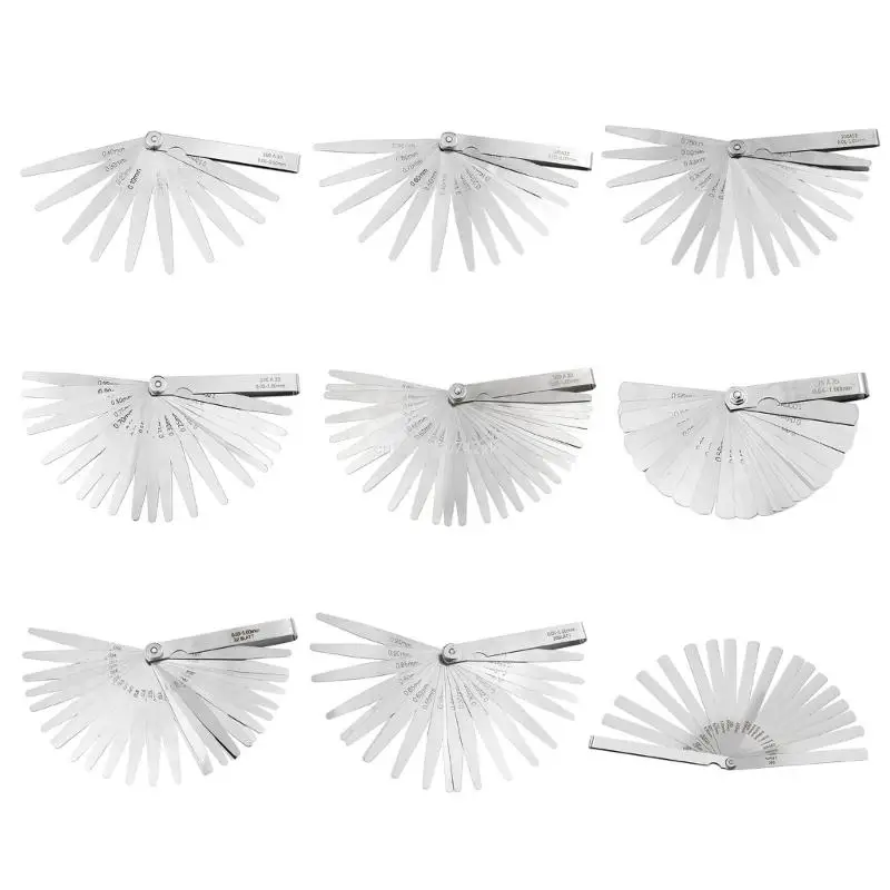 Feelers Gauges 0.01-1mm/0.05-0.50mm/0.05-1.00mm/0.02-1.00mm Thickness Gauges Gaps Filler Feelers Woodworking