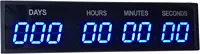 Btbsign 3'' Digital Countdown Days Timer Countdown Count Up to Game Day for Retirement School (Blue) 1
