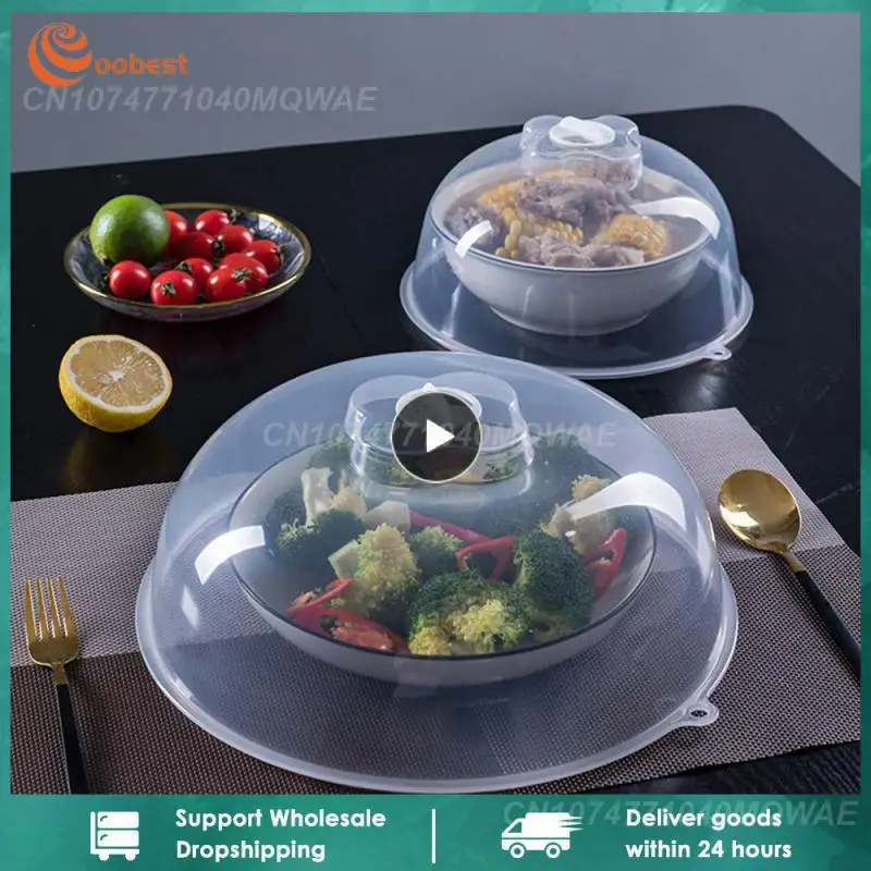 

Plastic microwave heating insulation dish cover heat resistant food universal food hot plate food cover plastic cover