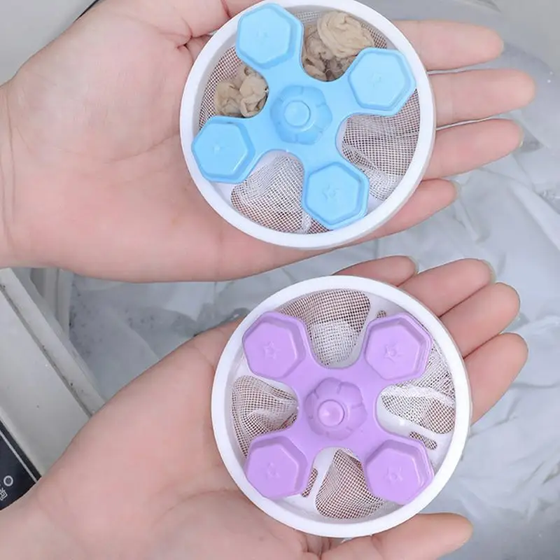 3PCS Laundry Balls Pet Hair Remover Washing Machine Catch Lint Filter Mesh Bag Hair Catcher 360 Degree Removes Lint