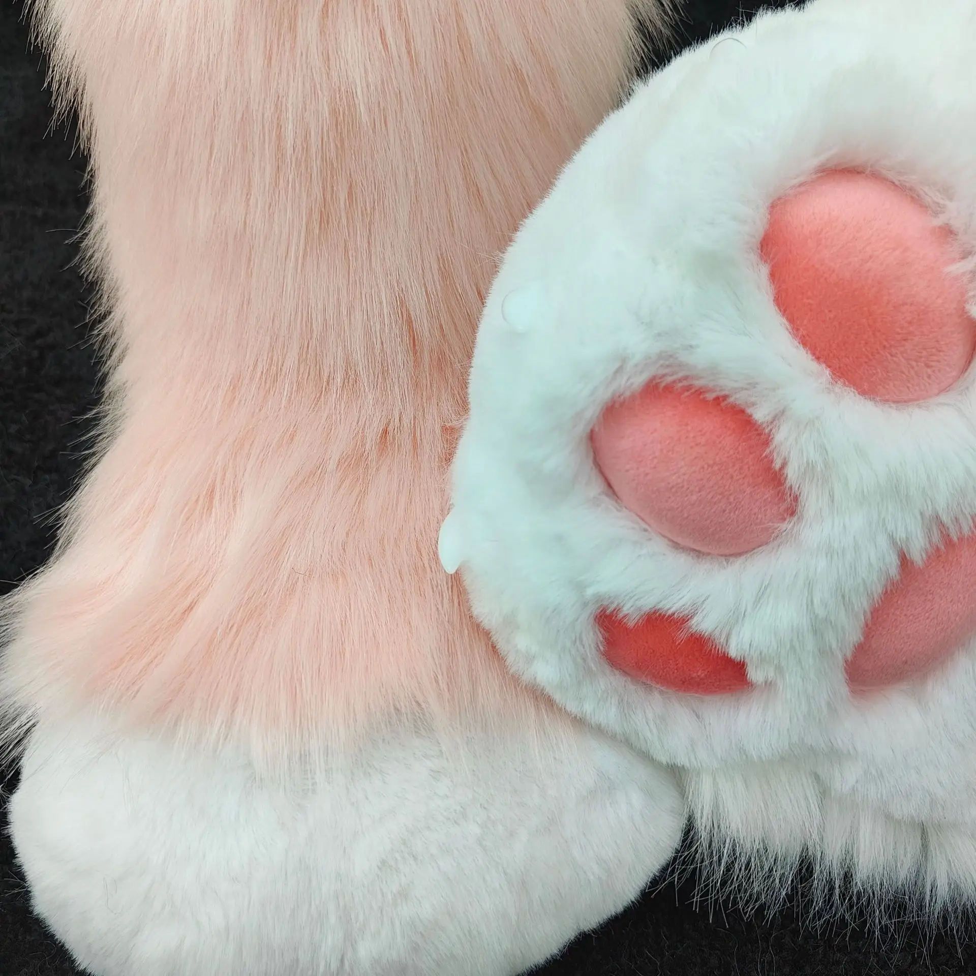 Kigurumi Fursuit Paw Shoes Cosplay Accessories Furry Cosplay Kig Boots Cute Fluffy Animal Paw Party Cos Outfit Performance Prop