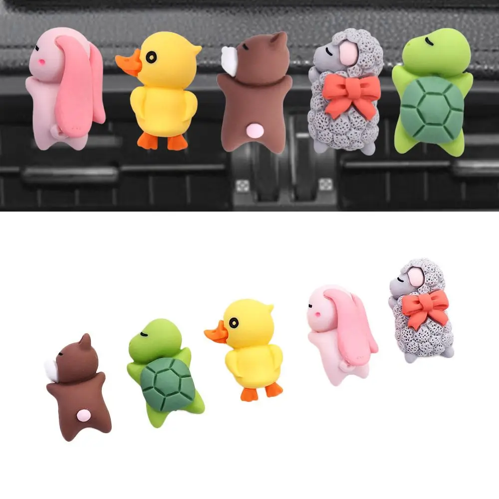 

Center Console Cartoon Bike Decor Motorcycle Car Decoration Car Ornaments Sleeping Animals Figure Interior Ornaments
