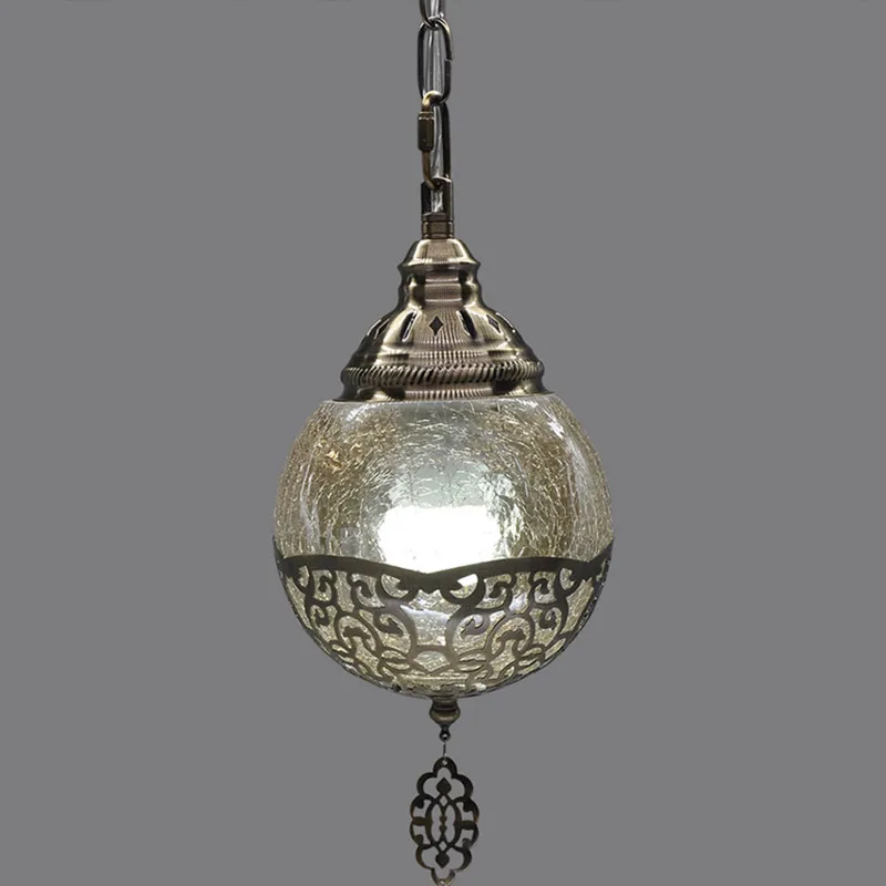 

Retro Pendant Lamp Vintage Turkey Romantic Olive Luminaria Pendente Moderna Pendant Light Fixture E27 Glass Indoor Lamps