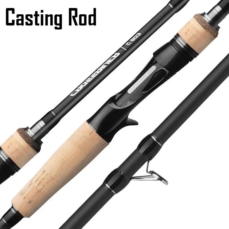 High Density Carbon Fiber Lure Carp Trout Fly Fishing Rod 3 Sections Spinning Casting Rod Medium Hardness Ultra Fast Action