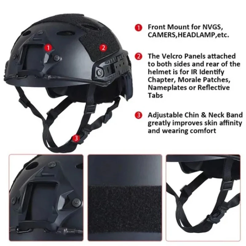 

Military Helmet Fast Helmet Army Airsoft Tactical FAST Helmet Protective Paintball Wargame Tactical Helmet