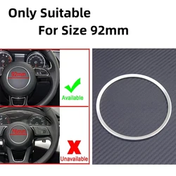 Luxury Car Steering Wheel Decoration Ring Trim Cover Sticker (Silver)