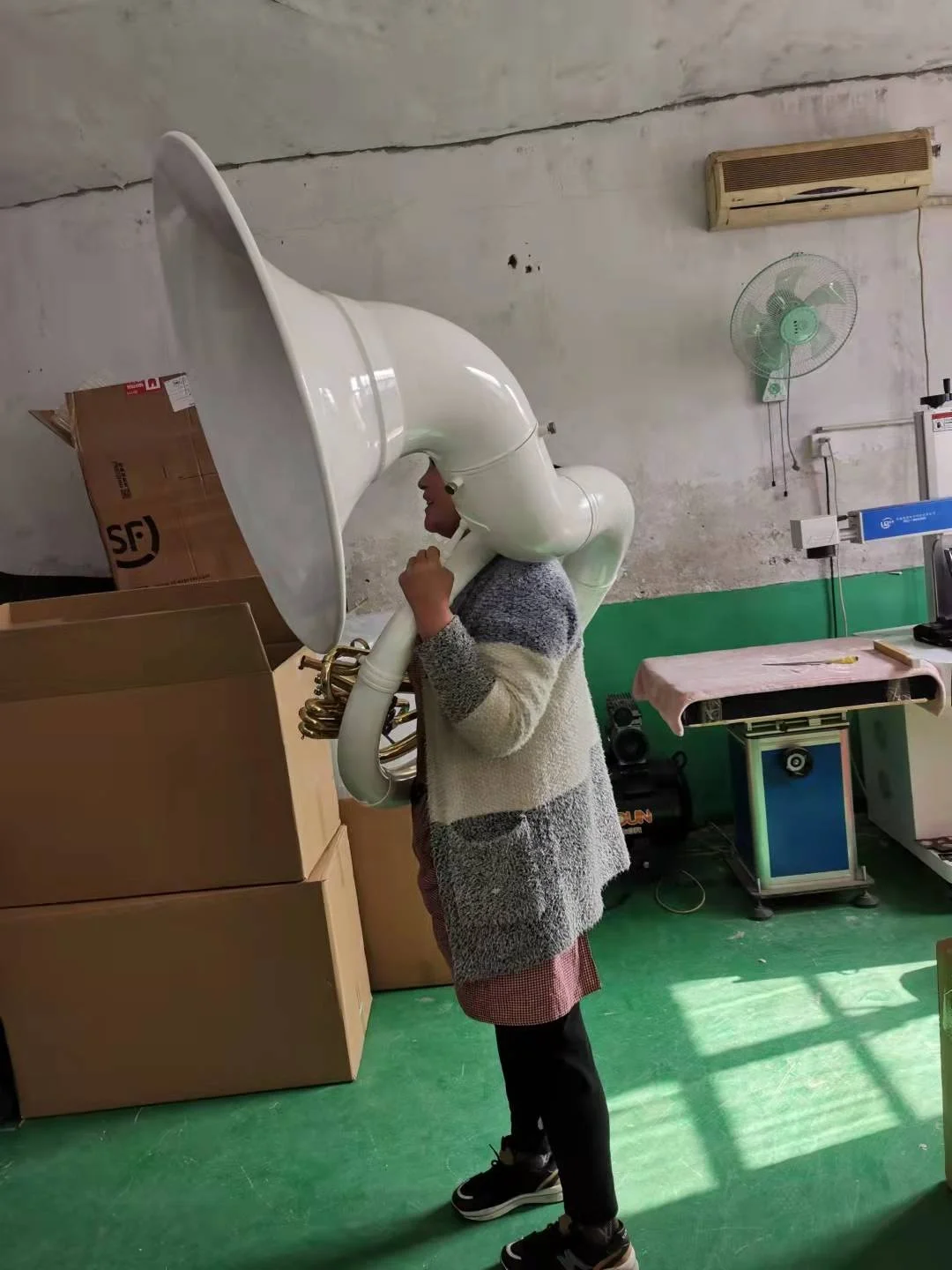SEASOUND Factory Price Cheap Fiber Glass High Quality Sousaphone JYSS5000