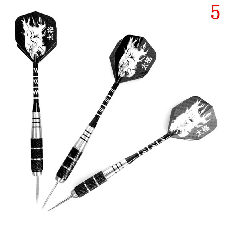 3 Pieces In A Pack 22g Anti-fall Dart Needles Full Metal Darts Set Safety Video Game Darts Indoor Soft Darts Steel Shaft Darts