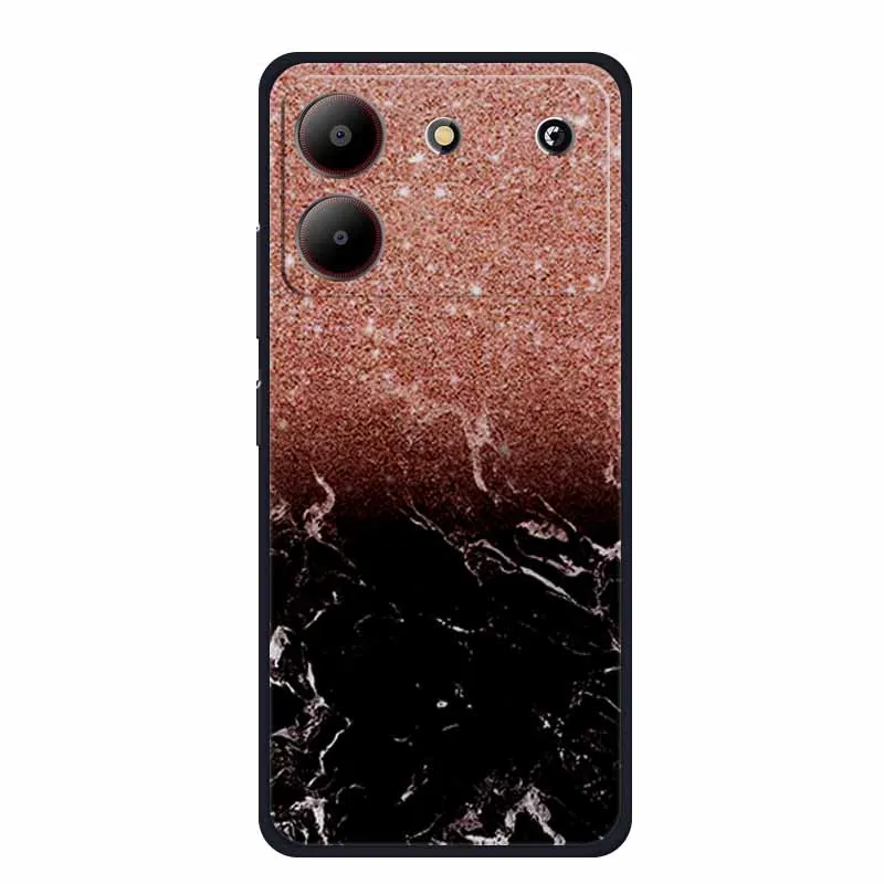 Marble TPU Soft Silicone Back Cover - Colorful Phone Case