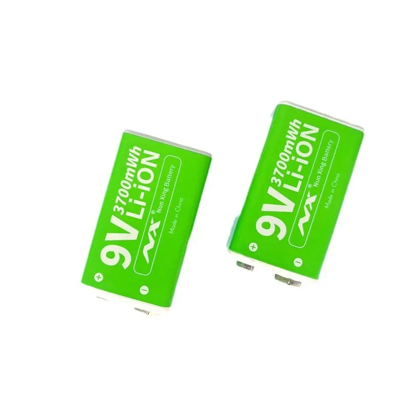 Batteria ricaricabile da 9 V Batterie agli ioni di litio da 3700 mWh per batteria per torcia multimetro con ricarica ciclica ecologica - immagine 6